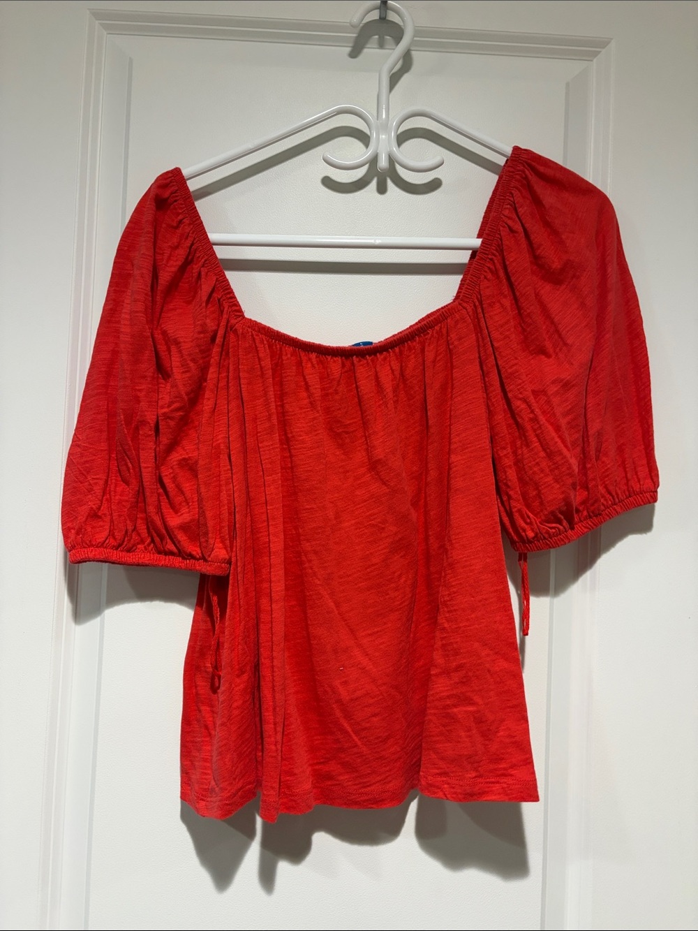 Women’s Red Peasant Top - old navy
